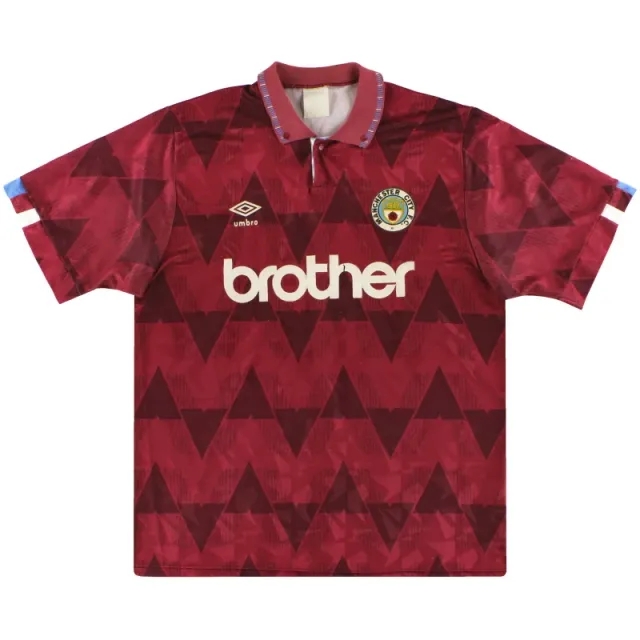 1990-92 Manchester City Umbro Away Shirt XL - Manchester City / Excellent / XL