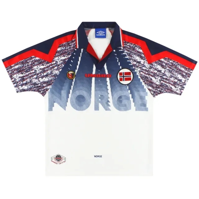 1997-98 Norway Umbro Away Shirt M - Norway / Excellent / Medium
