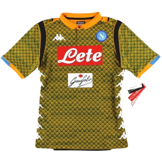 2018-19 Napoli Kappa Kombat Goalkeeper Shirt *w/tags* L - Napoli / w/tags / Large