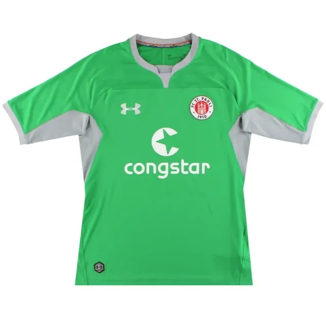 2018-19 FC St. Pauli Under Armour Goalkeeper Shirt *As New* L - Other German Clubs / As New / Large