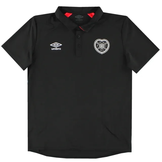 2019-20 Hearts Umbro Polo Shirt M - Hearts / Excellent / Medium