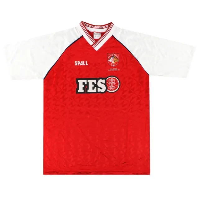 1990-91 Stirling Albion Spall 'Champions' Home Shirt *Mint* L - Other Scottish Clubs / Mint / Large