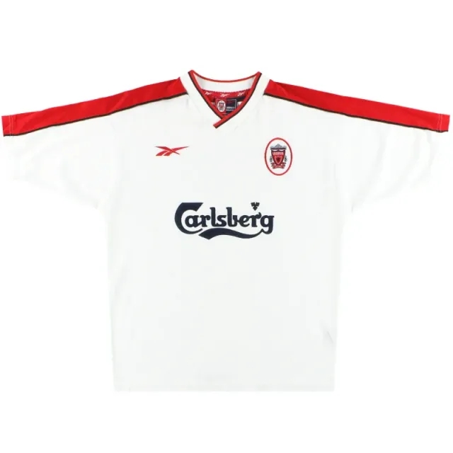 1998-99 Liverpool Reebok Away Shirt Y - Liverpool / Excellent / Youth
