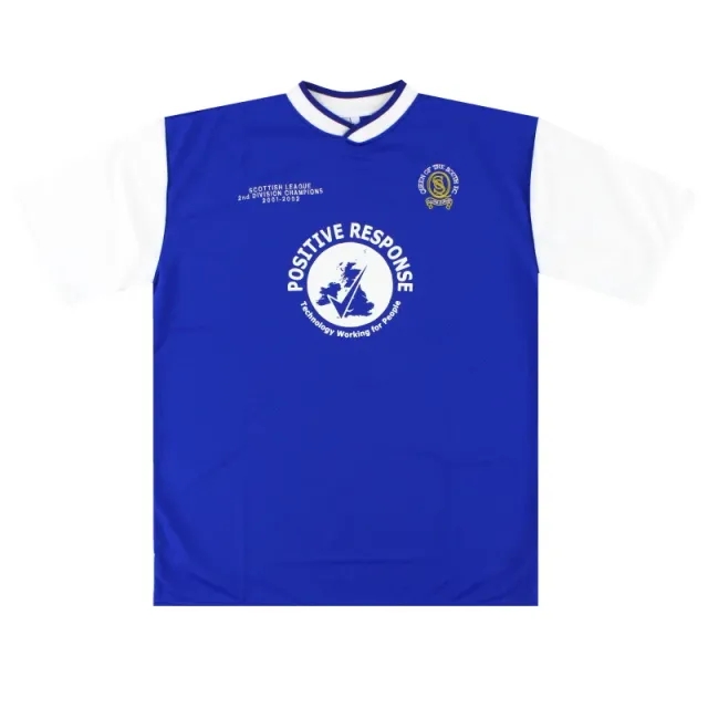 2001-02 Queen of the South 'Champions' Training Shirt *As New* L - Other Scottish Clubs / As New / Large