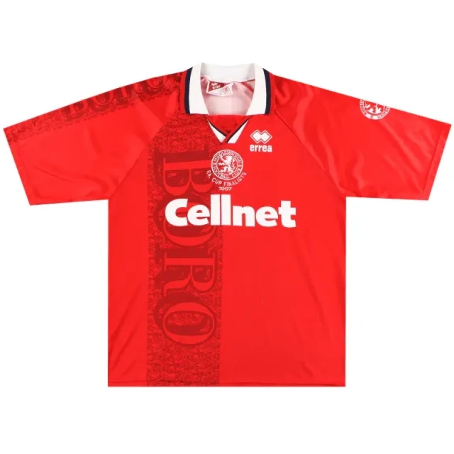 1997 Middlesbrough Errea 'F.A. Cup Finalists' Home Shirt *Mint* XXL - Middlesbrough / Mint / XXL