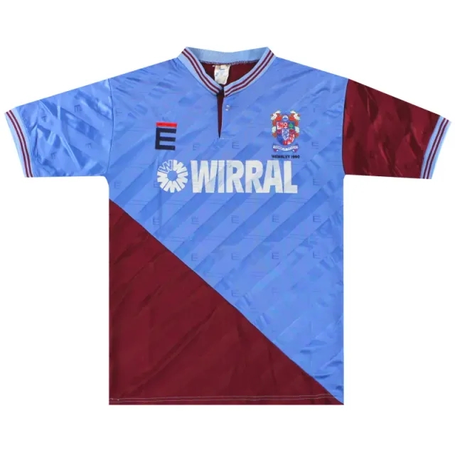 1989-91 Tranmere Rovers En-s 'Wembley' Away Shirt M - Tranmere Rovers / Excellent / Medium