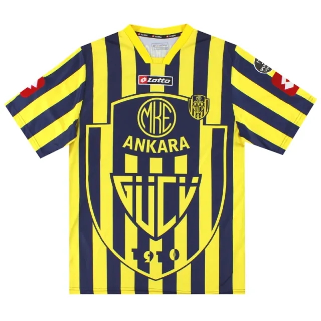 2010-11 MKE Ankaragucu Lotto Home Shirt *Mint* XL - Fenerbahce / Mint / XL