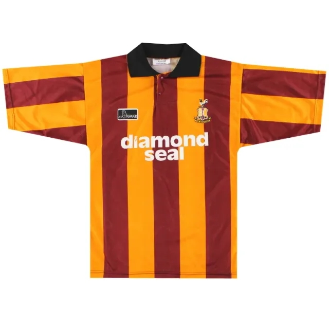 1994-97 Bradford City Beaver Home Shirt S - Bradford City / Excellent / Small