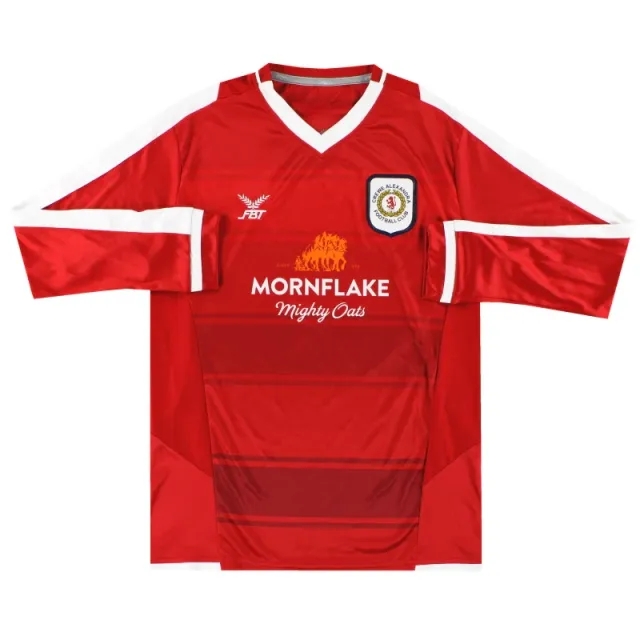2017-18 Crewe Alexandra Home Shirt L/S *As New* S - Crewe Alexandra / As New / Small