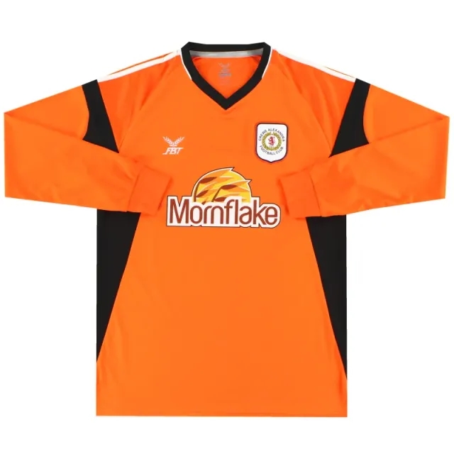 2017-18 Crewe Alexandra orange Goalkeeper Shirt L/S *As New* L - Crewe Alexandra / As New / Large