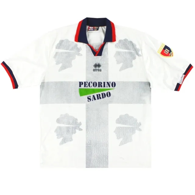 1995-96 Cagliari Errea Away Shirt XXL - Other Italian Clubs / Excellent / XXL