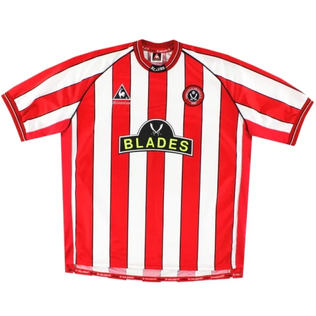 1999-00 Sheffield United Le Coq Sportif Home Shirt XL - Sheffield United / Excellent / XL