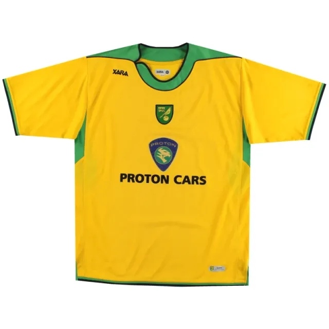 2005-06 Norwich City Home Shirt M - Norwich City / Good / Medium