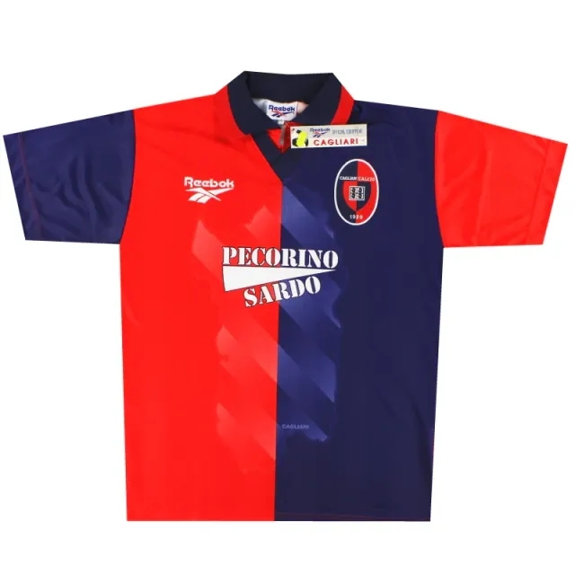 1997-98 Cagliari Reebok Home Shirt *w/tags* L - Other Italian Clubs / w/tags / Large