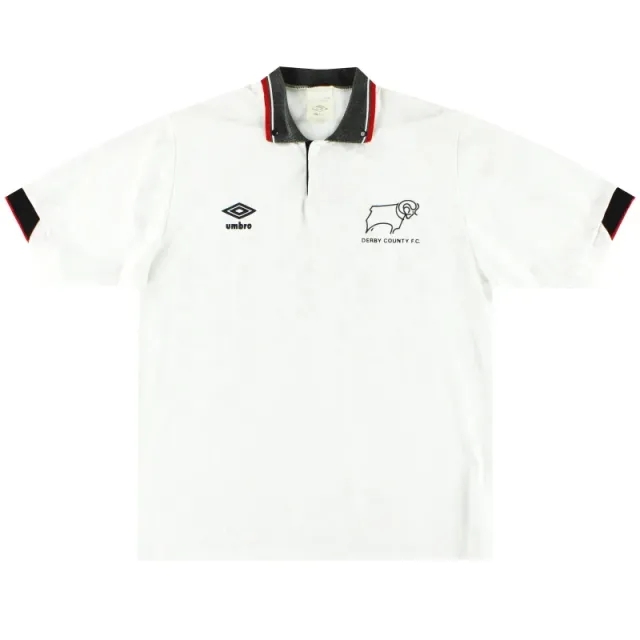 1989-91 Derby County Umbro Home Shirt XL - Derby County / Excellent / XL