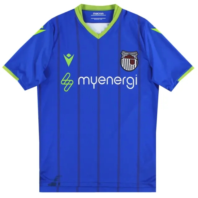 2022-23 Grimsby Town Macron Away Shirt S - Grimsby Town / Excellent / Small