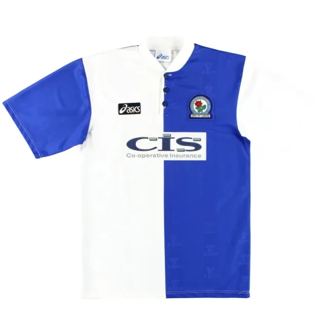 1996-98 Blackburn Asics Home Shirt XL - Blackburn Rovers / Excellent / XL