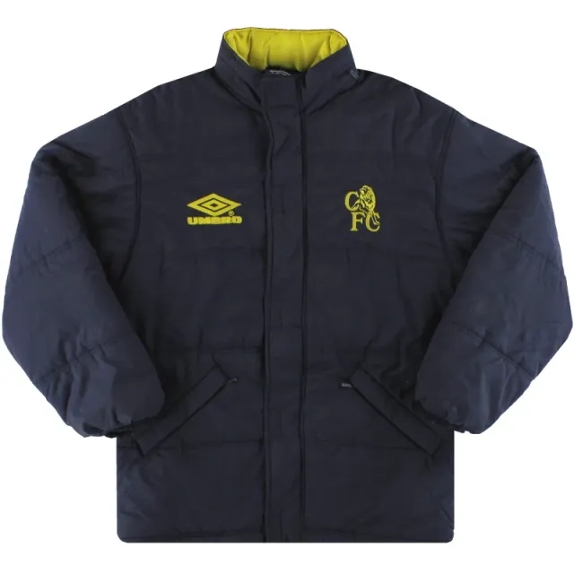 1999-00 Chelsea Umbro Padded Bench Coat S - Chelsea / Excellent / Small