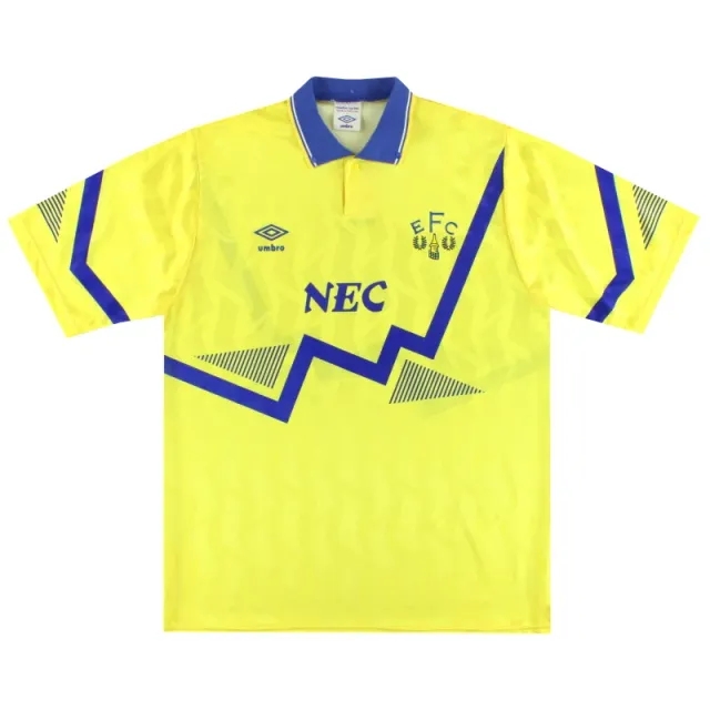 1990-92 Everton Umbro Away Shirt L - Everton / Excellent / Large