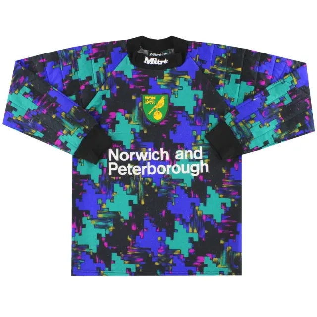 1996-97 Norwich City Mitre Goalkeeper Shirt S - Norwich City / Very good / Small