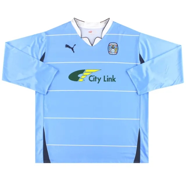 2010-11 Coventry Puma Home Shirt L/S *Mint* XXL - Coventry City / Mint / XXL
