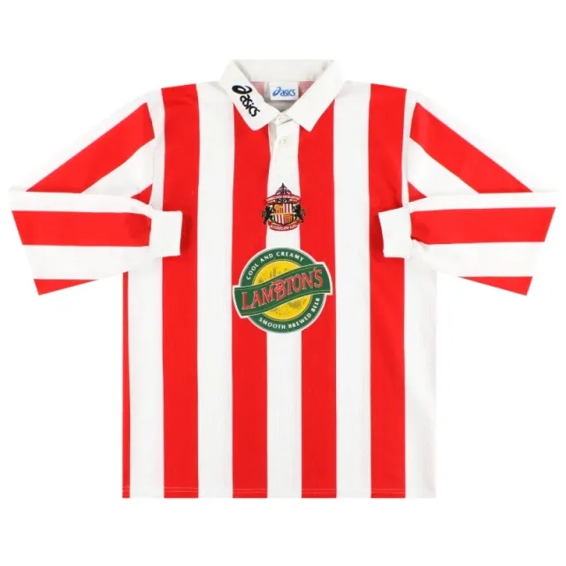 1997-99 Sunderland Asics Home Shirt L/S L - Sunderland / Excellent / Large