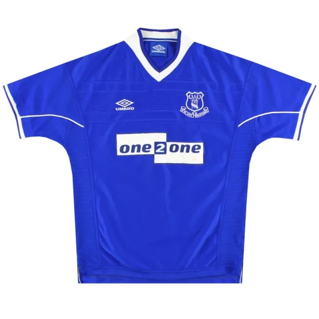 1999-00 Everton Umbro Home Shirt L - Everton / Excellent / Large