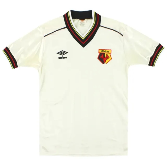 1982-85 Watford Umbro Away Shirt S - Watford / Very good / Small