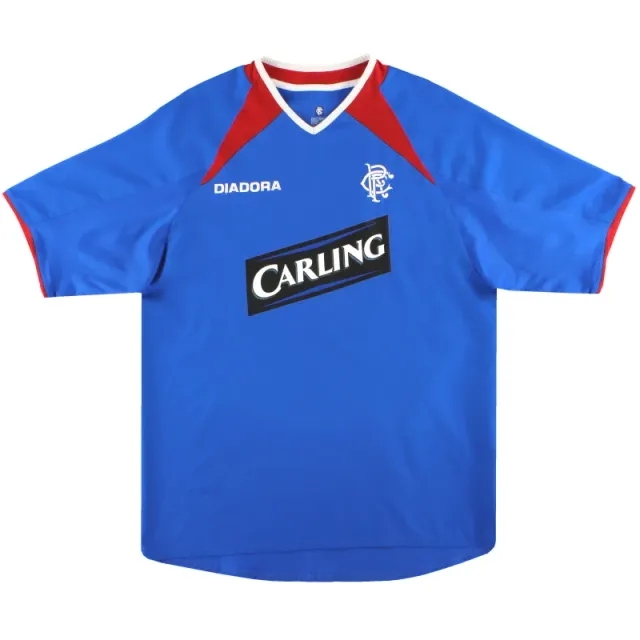 2003-04 Rangers Diadora Home Shirt XL - Rangers / Excellent / XL