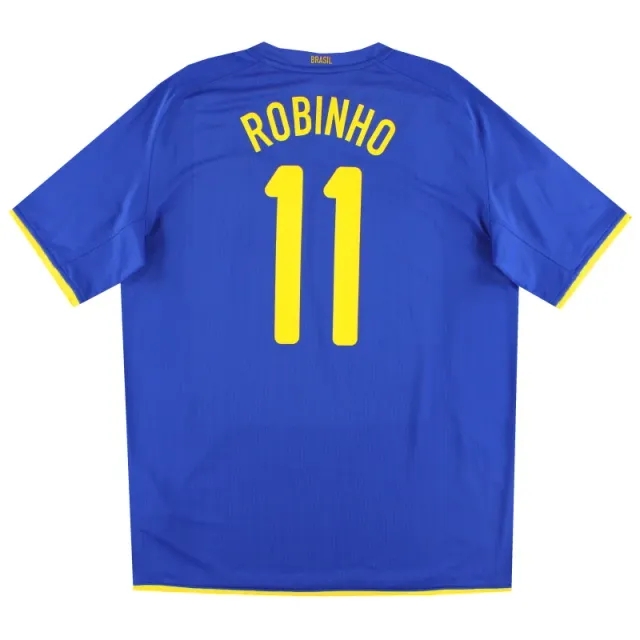 2008-10 Brazil Nike Away Shirt Robinho #11 XL - Brazil / Excellent / XL
