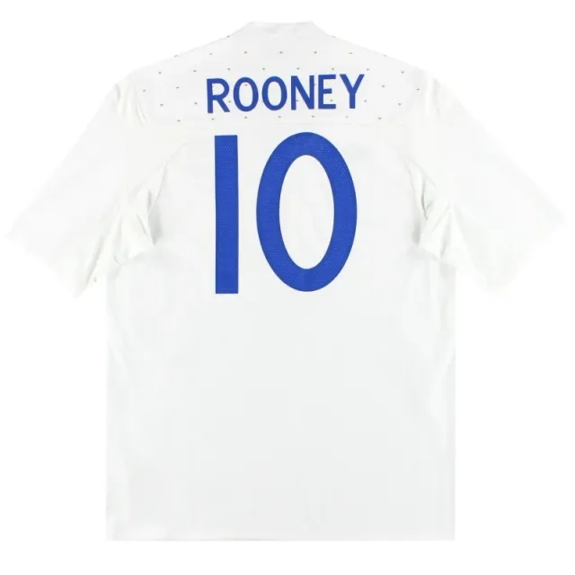 2010-11 England Umbro Home Shirt Rooney #10 L - England / Excellent / Large