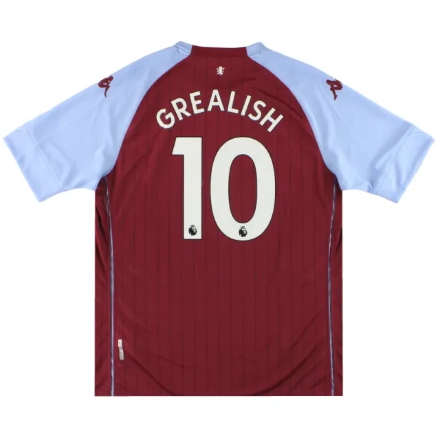 2020-21 Aston Villa Kappa Kombat Home Shirt Grealish #10 *w/tags* XXL - Aston Villa / w/tags / XXL