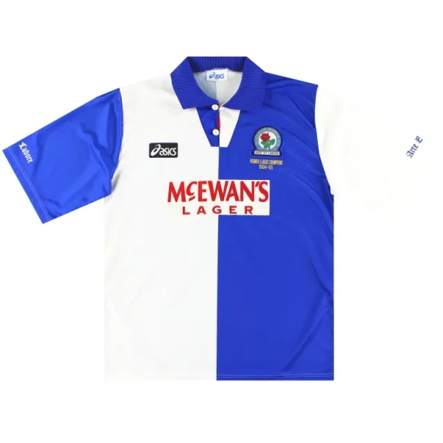 1994-95 Blackburn Asics 'Champions' Home Shirt *As New* XL - Blackburn Rovers / As New / XL
