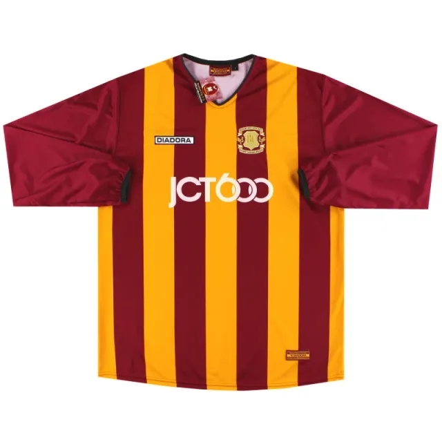 2003-04 Bradford City Diadora Centenary Home Shirt L/S *w/tags* L - Bradford City / w/tags / Large