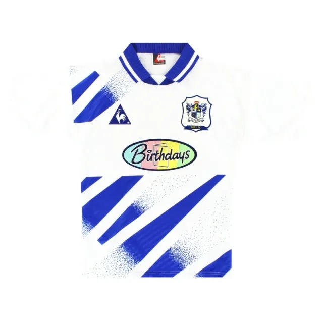 1995-96 Bury Le Coq Sportif Home Shirt S - Bury / Excellent / Small