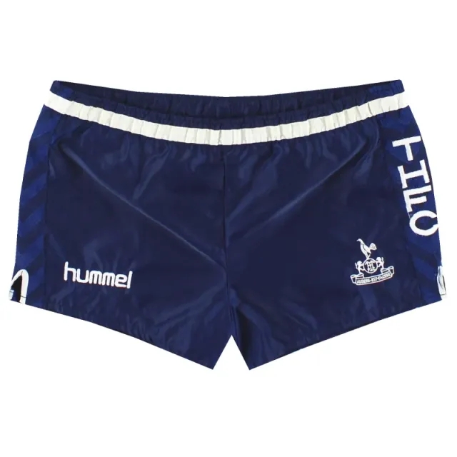 1987-89 Tottenham Hummel Home Shorts S - Tottenham Hotspur / Very good / Small