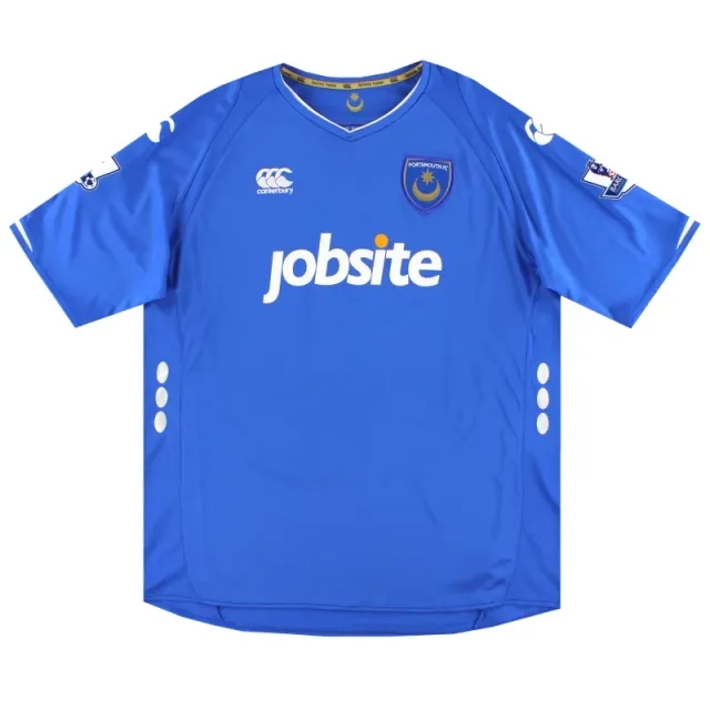 2009-10 Portsmouth Canterbury Home Shirt *Mint* XL - Portsmouth / Mint / XL
