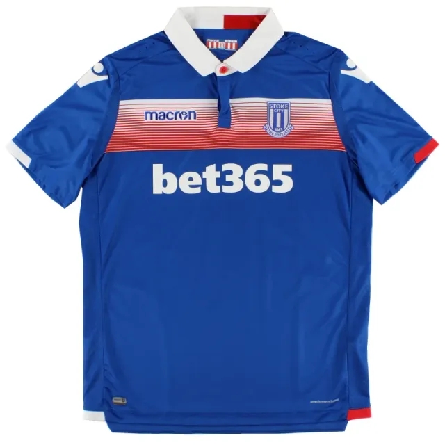 2017-18 Stoke City Macron Away Shirt XL - Stoke City / Excellent / XL