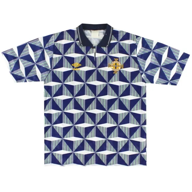 1990-93 Northern Ireland Umbro Away Shirt L - Northern Ireland / Excellent / Large
