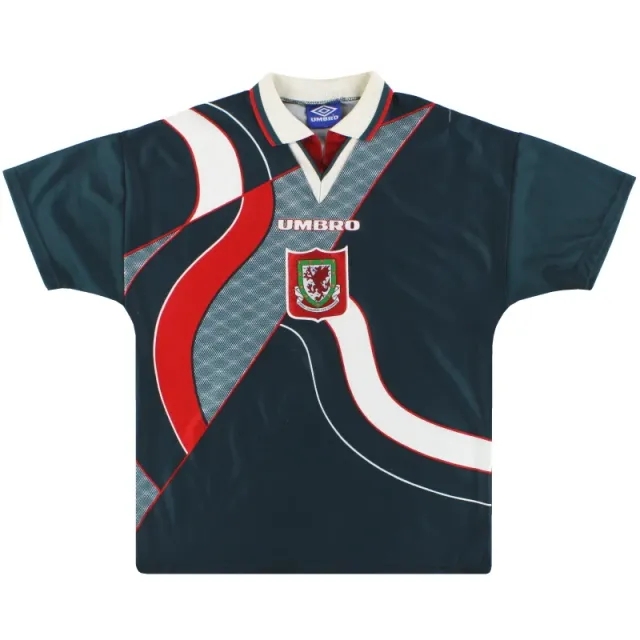 1995-96 Wales Umbro Away Shirt L - Wales / Excellent / Large