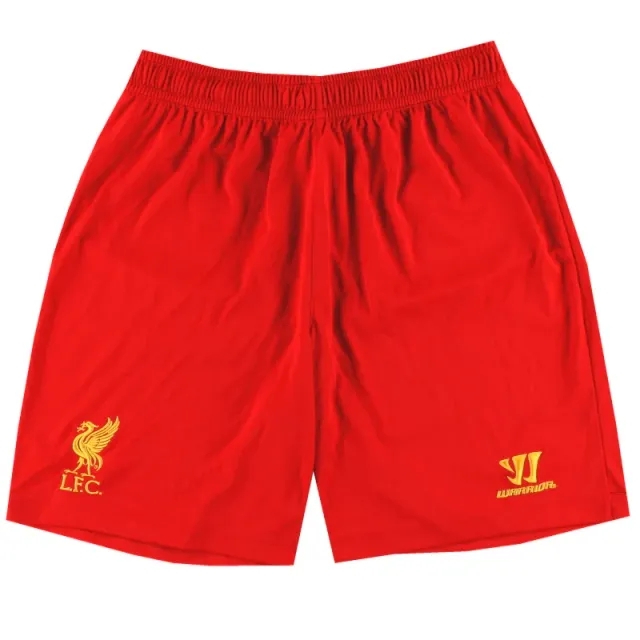 2012-13 Liverpool Warrior Home Shorts *As New* L - Liverpool / As New / Large