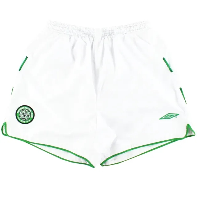 2003-04 Celtic Umbro Home Shorts S - Celtic / Excellent / Small