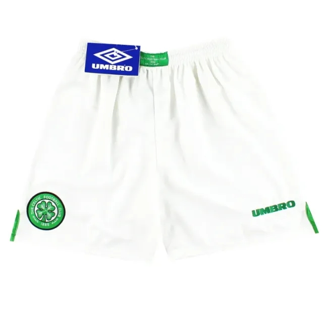 1997-99 Celtic Umbro Home Shorts *w/tags* S - Celtic / w/tags / Small