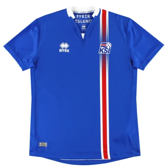 2016-17 Iceland Errea Home Shirt *Mint* M - Other European / Mint / Medium