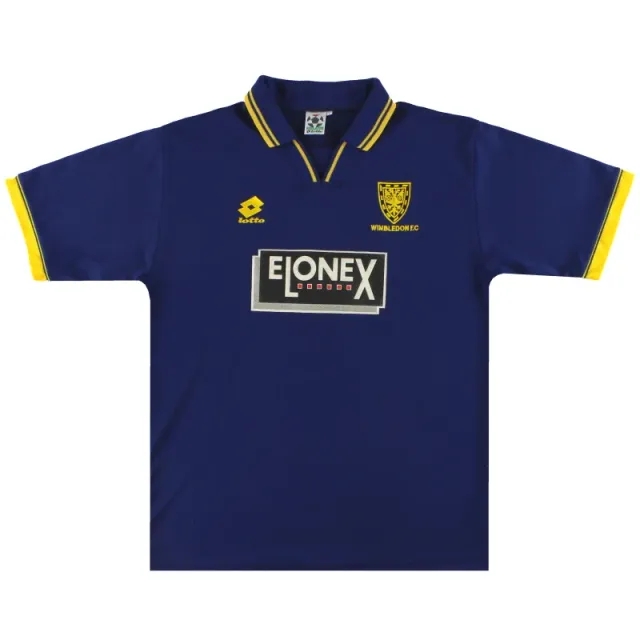 1996-97 Wimbledon Lotto Home Shirt L - Wimbledon / Excellent / Large