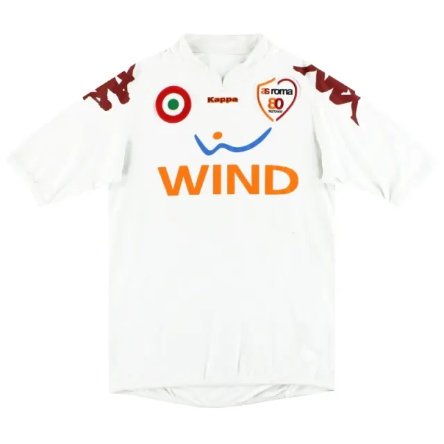 2007-08 Roma Kappa 80th Anniversary Away Shirt XL - Roma / Excellent / XL