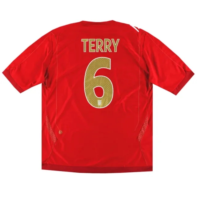 2006-08 England Umbro Away Shirt Terry #6 XL - England / Excellent / XL