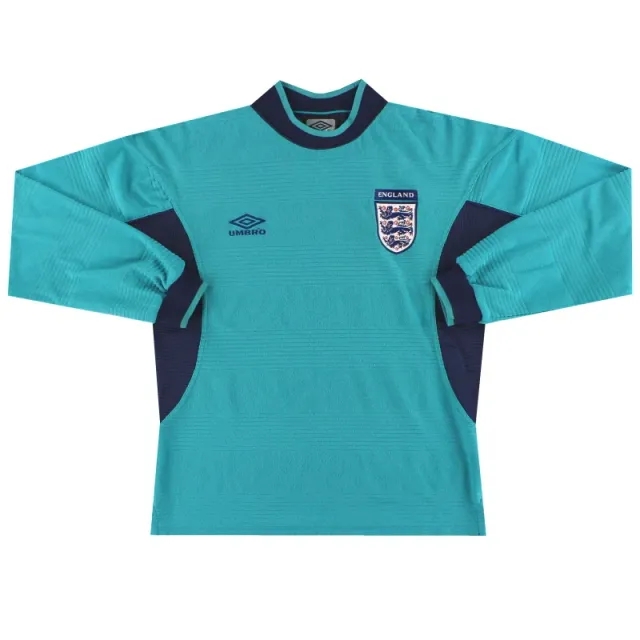1999-01 England Umbro Goalkeeper Shirt Y - England / Good / Youth