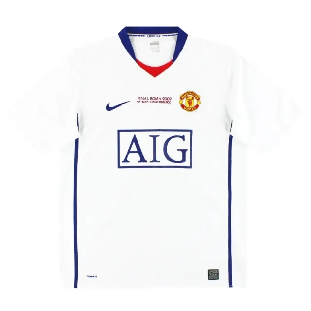 2008-09 Manchester United Nike 'Final Roma' Away Shirt *Mint* XXL - Manchester United / Mint / XXL
