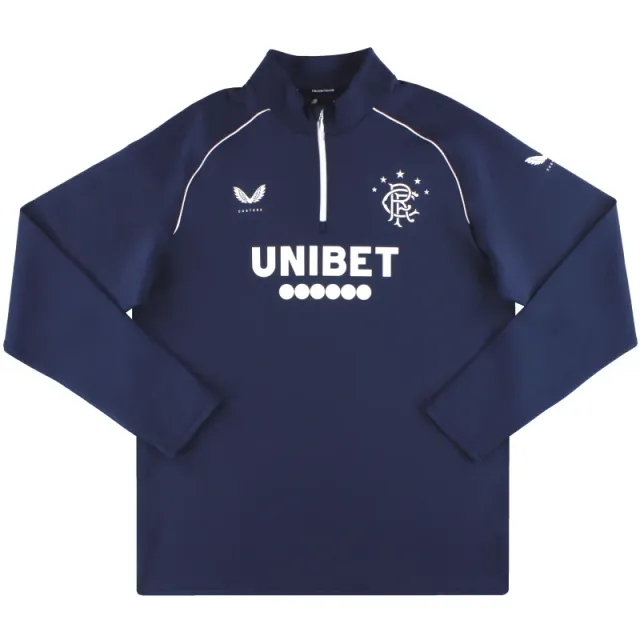 2020-21 Rangers Castore 1/4 Zip Training Top *As New* XXXL - Rangers / As New / XXXL